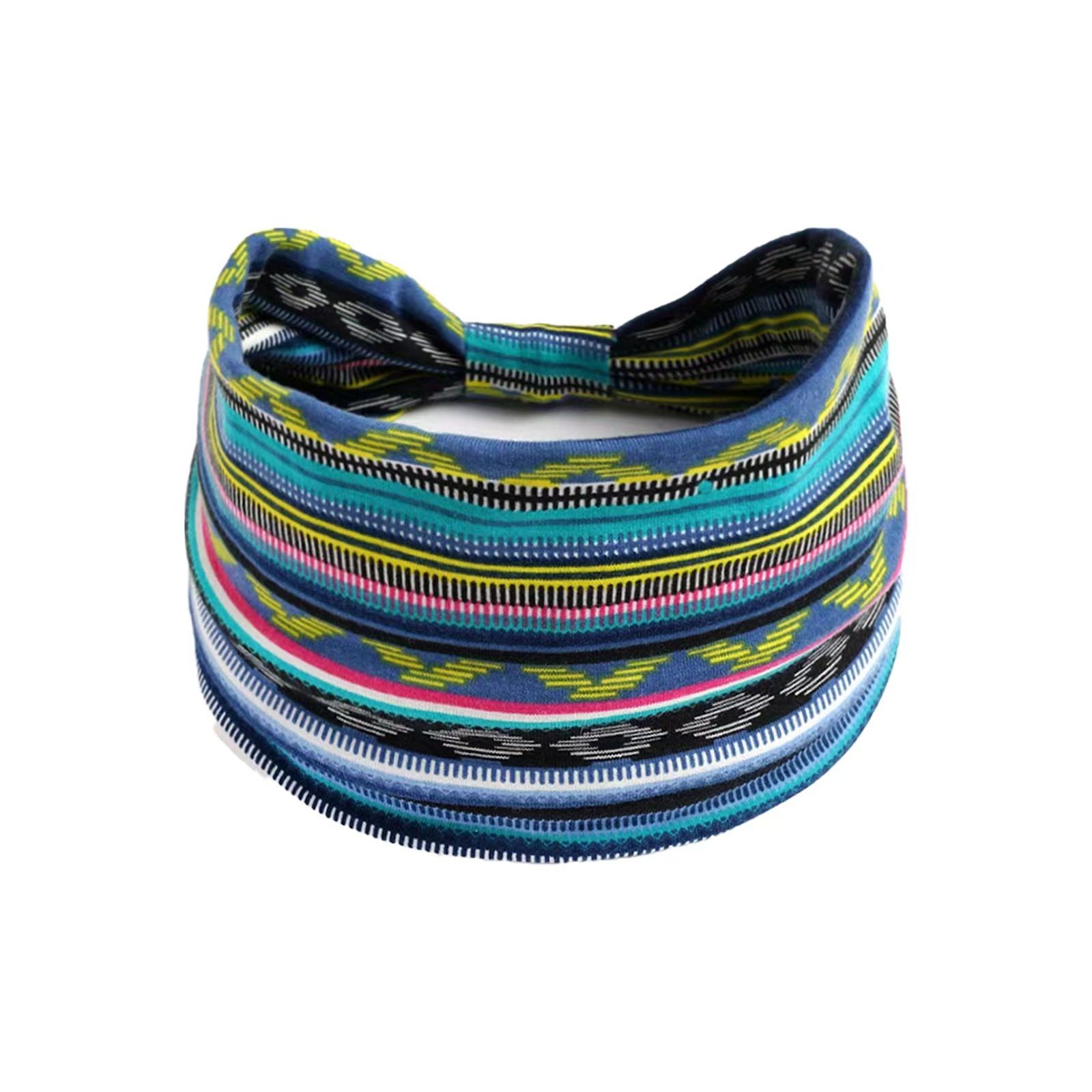 Hot Selling Printed Sports Hairband Headband Fashion Wide Edge Knotted Yoga Headband