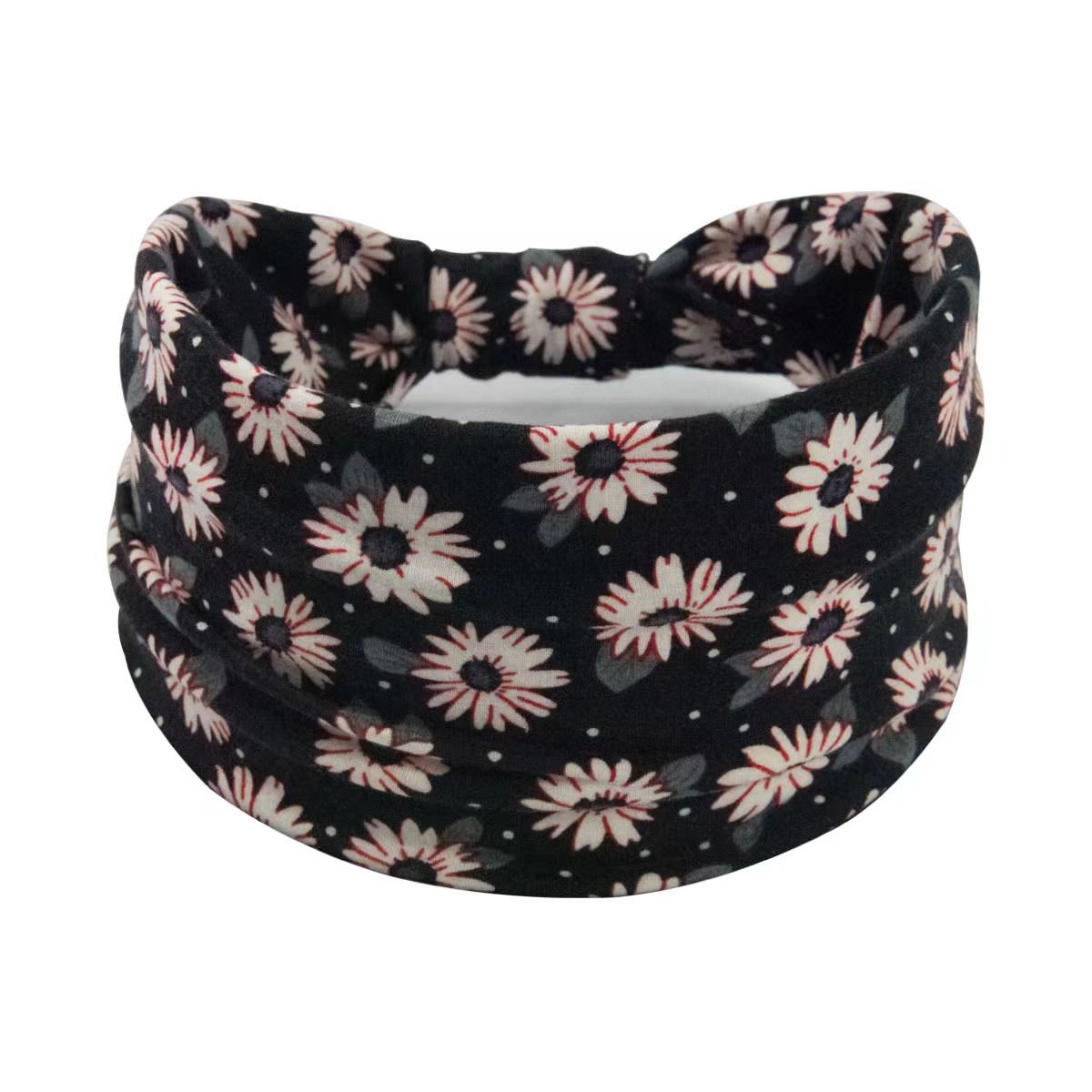 Hot Selling Printed Sports Hairband Headband Fashion Wide Edge Knotted Yoga Headband