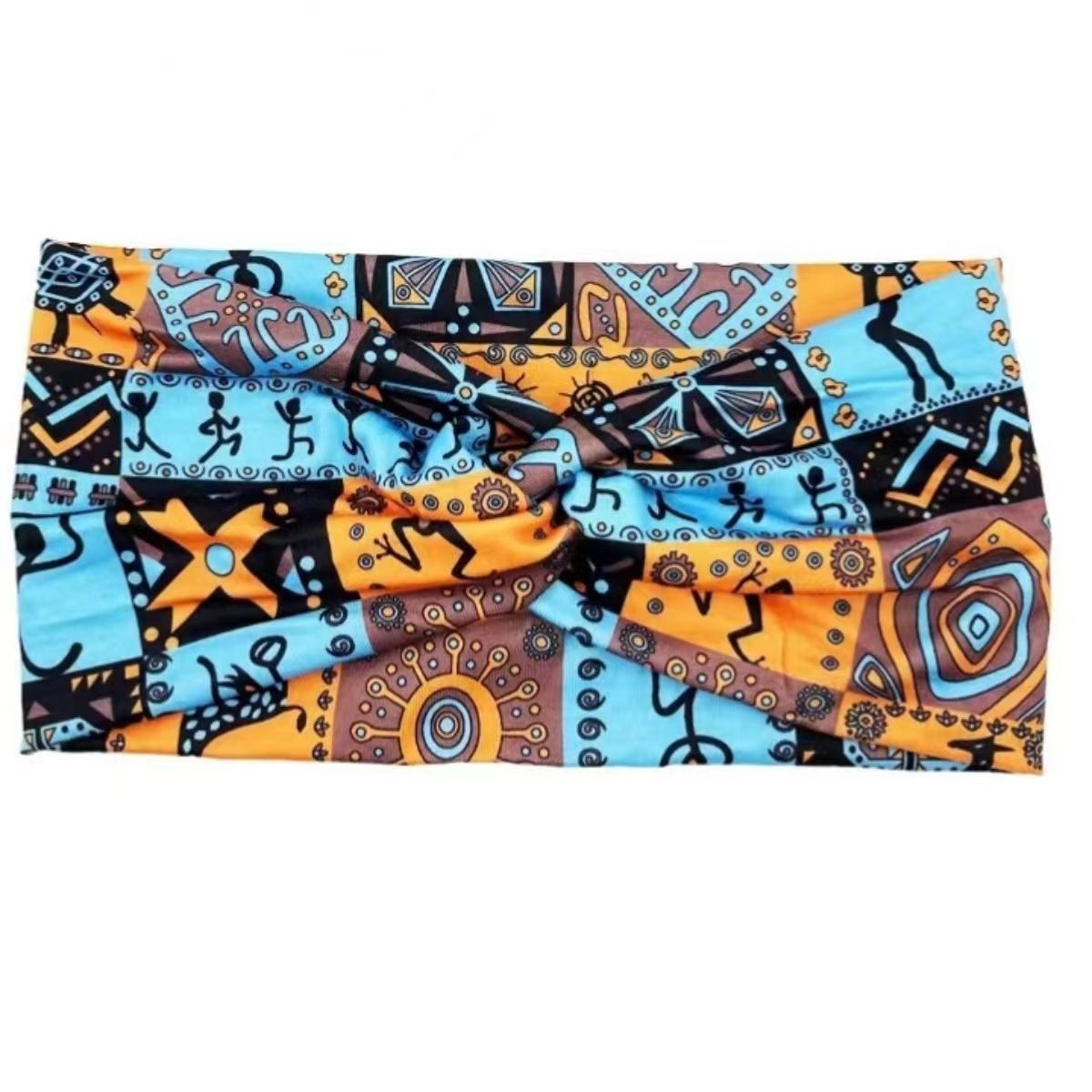 Hot Selling Printed Sports Hairband Headband Fashion Wide Edge Knotted Yoga Headband