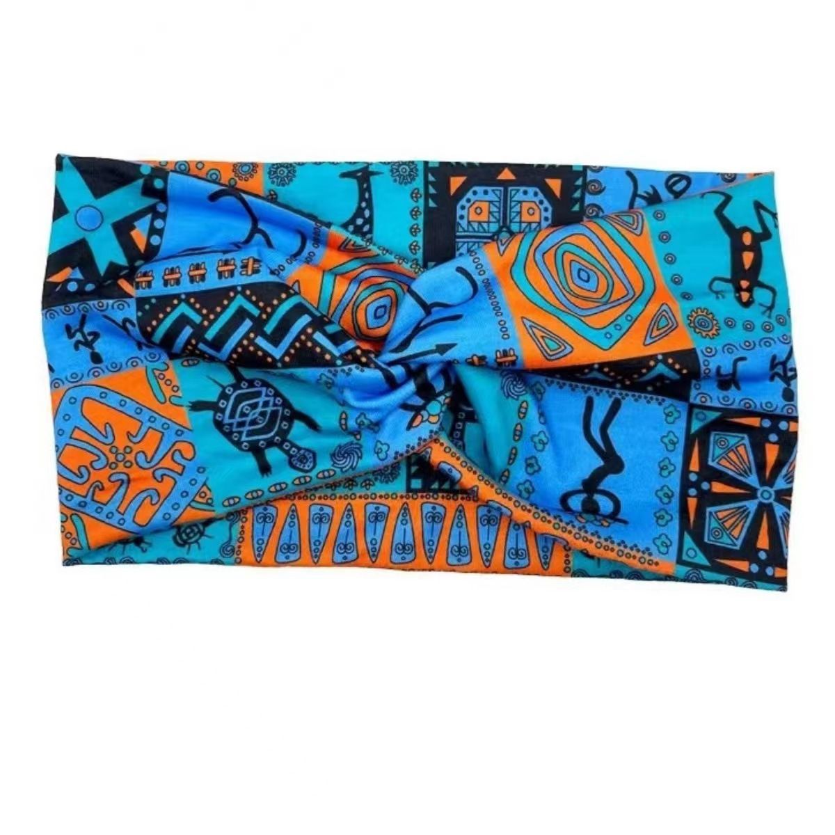 Hot Selling Printed Sports Hairband Headband Fashion Wide Edge Knotted Yoga Headband