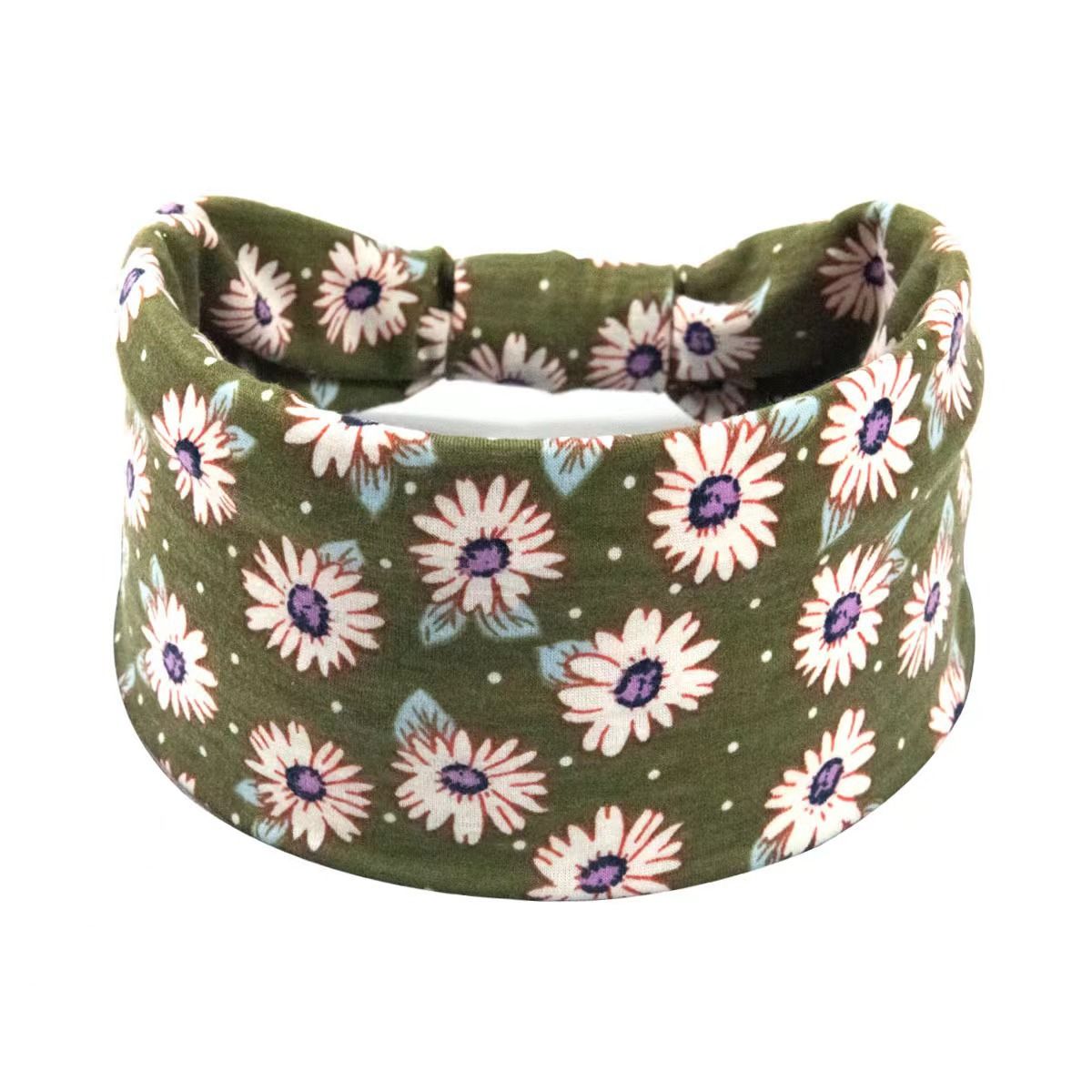 Hot Selling Printed Sports Hairband Headband Fashion Wide Edge Knotted Yoga Headband