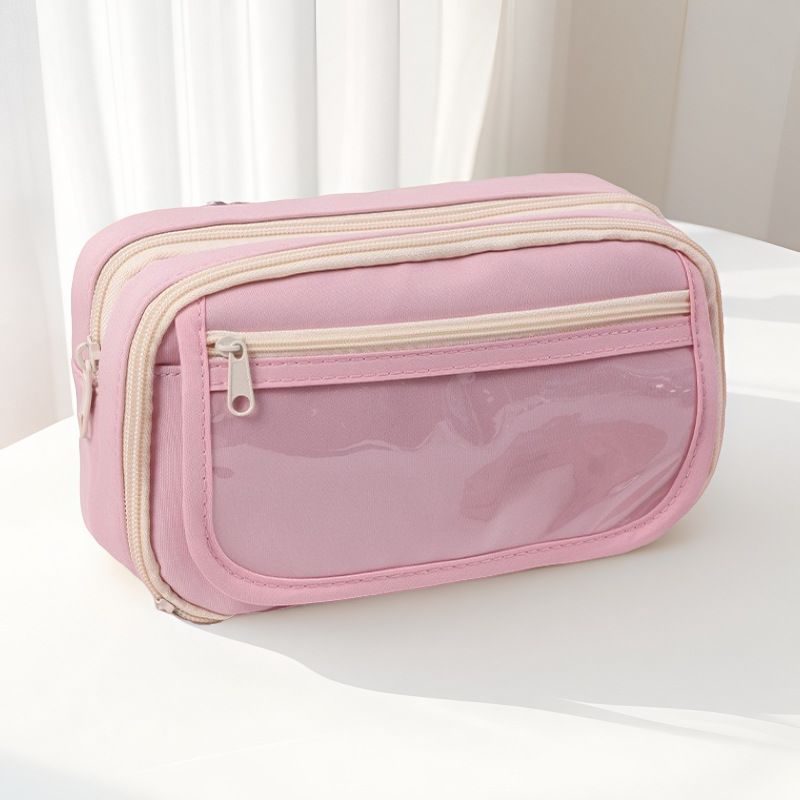 Multi-functional Transparent Pencil Pouch Nine-layer Panda Pencil Pouch