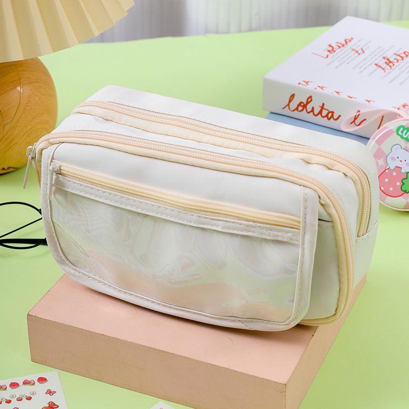 Multi-functional Transparent Pencil Pouch Nine-layer Panda Pencil Pouch