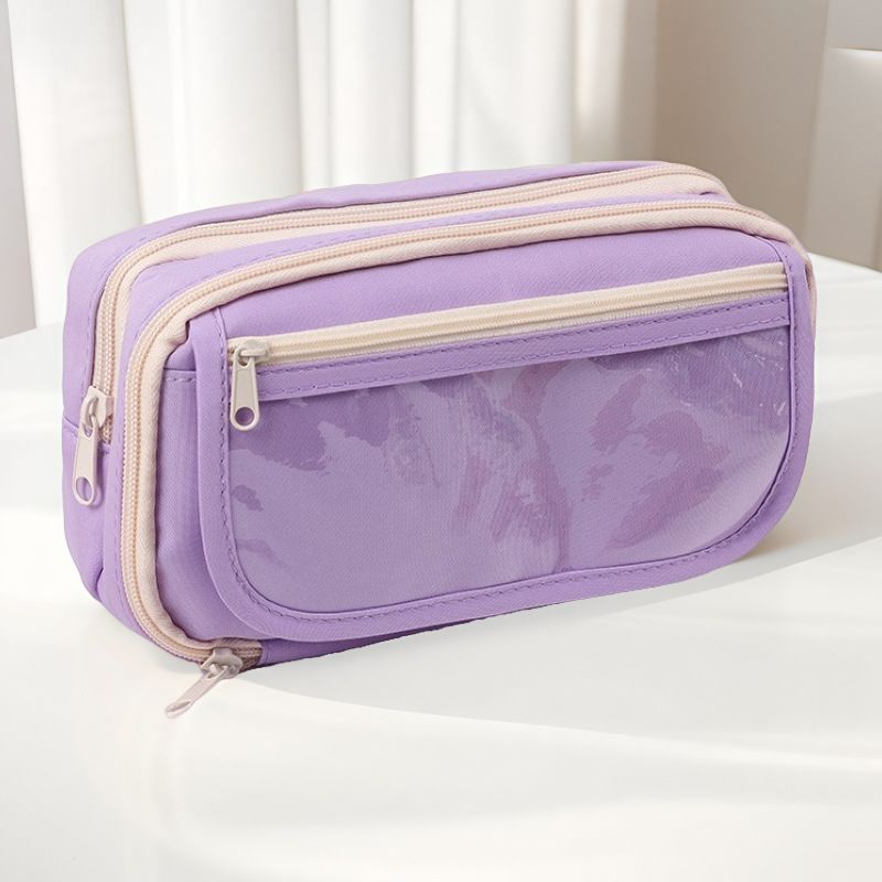 Multi-functional Transparent Pencil Pouch Nine-layer Panda Pencil Pouch