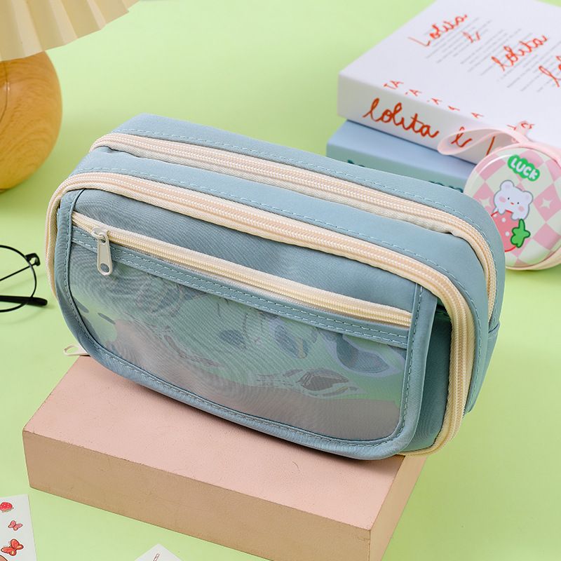 Multi-functional Transparent Pencil Pouch Nine-layer Panda Pencil Pouch