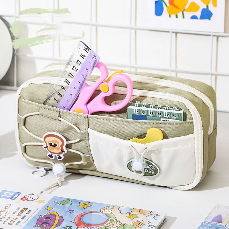 High Quality Customized Wholesale Purple Cute Style Stationery Storage Pen Bag Cute Style for Students Stationery Bag