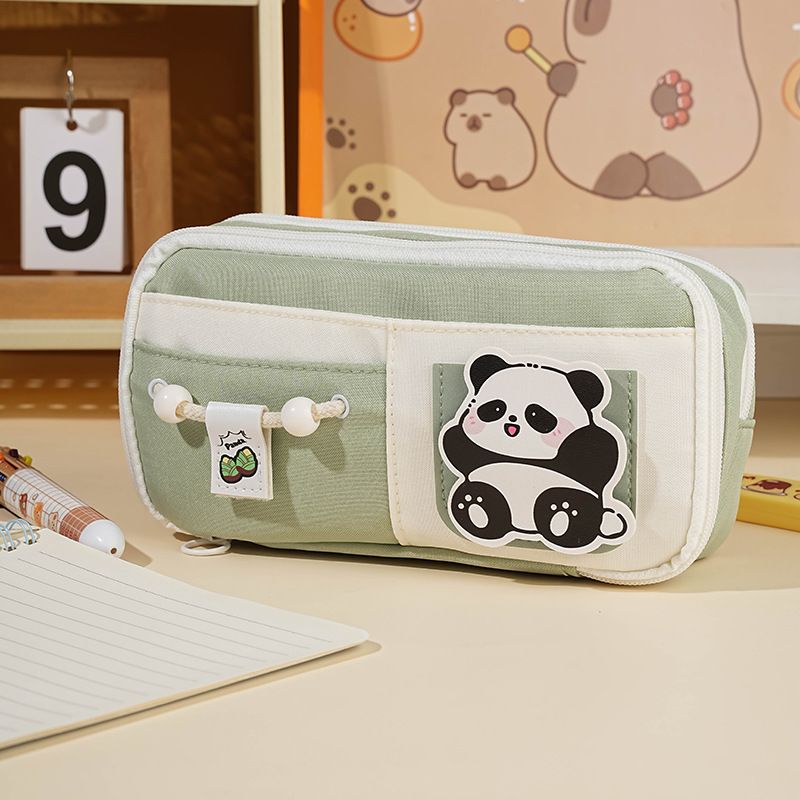High Quality Customized Wholesale Purple Cute Style Stationery Storage Pen Bag Cute Style for Students Stationery Bag