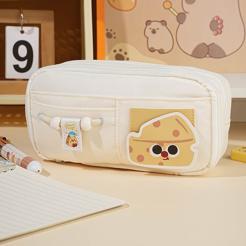 High Quality Customized Wholesale Purple Cute Style Stationery Storage Pen Bag Cute Style for Students Stationery Bag