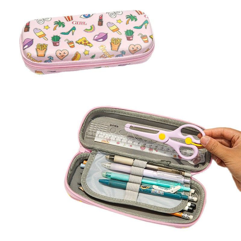 EVA Cartoon Large Capacity Pencil Case Simple Creative Pencil Bag Multi-layer Stationery Box