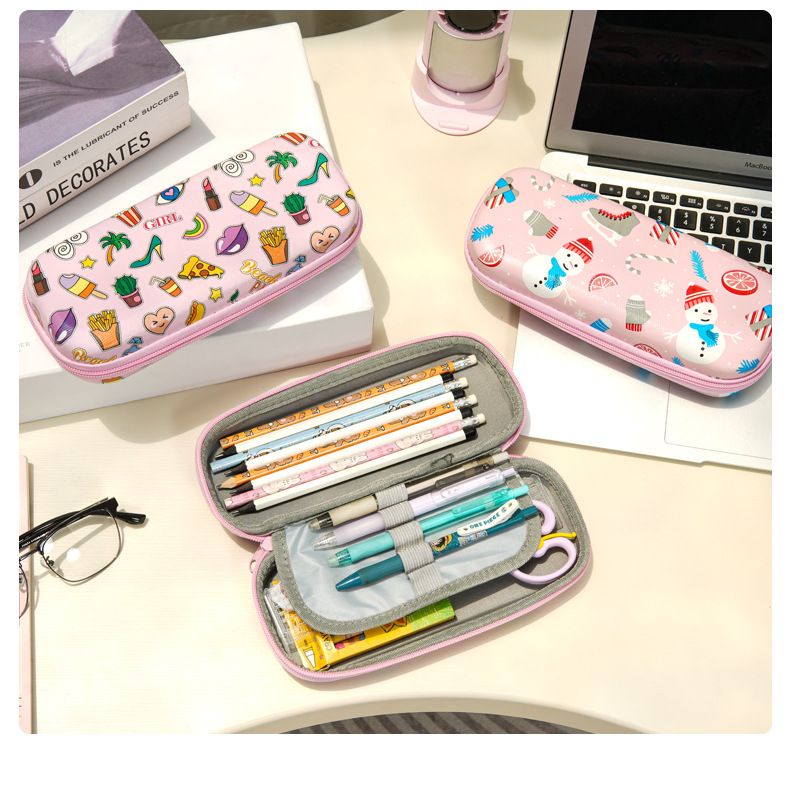 EVA Cartoon Large Capacity Pencil Case Simple Creative Pencil Bag Multi-layer Stationery Box