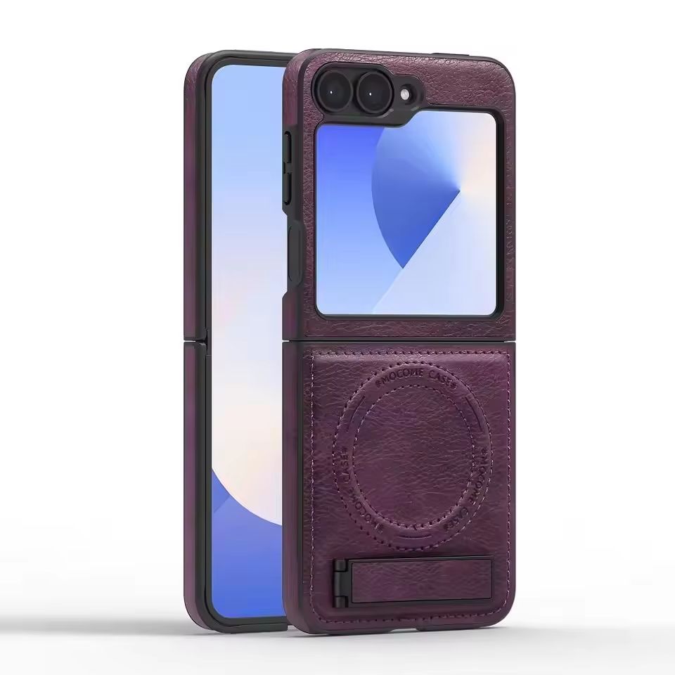 Premium Business Magnetic Folding PU Leather case With Kickstand Holder Phone Case for Samsung Galaxy Z Fold 7 6 5 4 3 Z Flip7 6 5 4 3