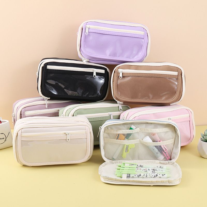 Creative Big Capacity Pencil Case Bag School Stationery Gift for Kids Students Girls