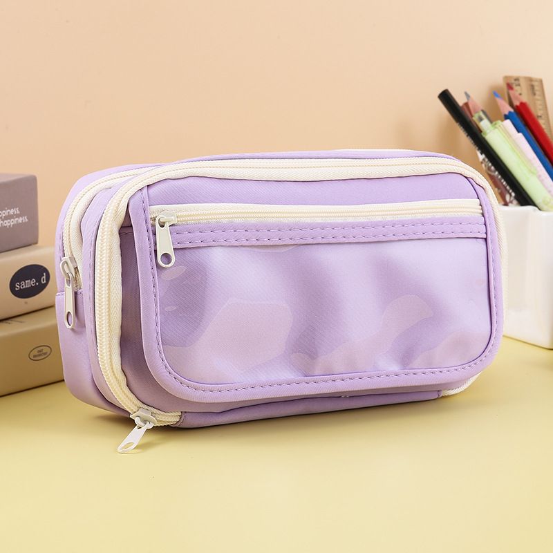 Creative Big Capacity Pencil Case Bag School Stationery Gift for Kids Students Girls