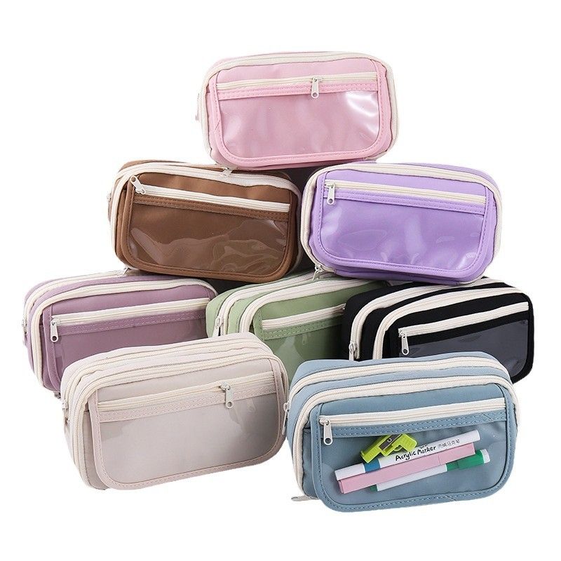 Creative Big Capacity Pencil Case Bag School Stationery Gift for Kids Students Girls