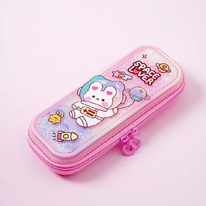 Children's Quicksand Pencil case Primary School Pencil case Girls Kindergarten Large Capacity Pencil case