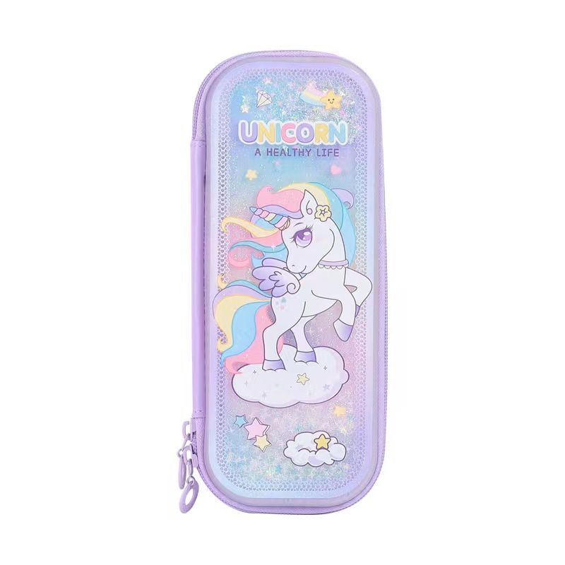 Children's Quicksand Pencil case Primary School Pencil case Girls Kindergarten Large Capacity Pencil case