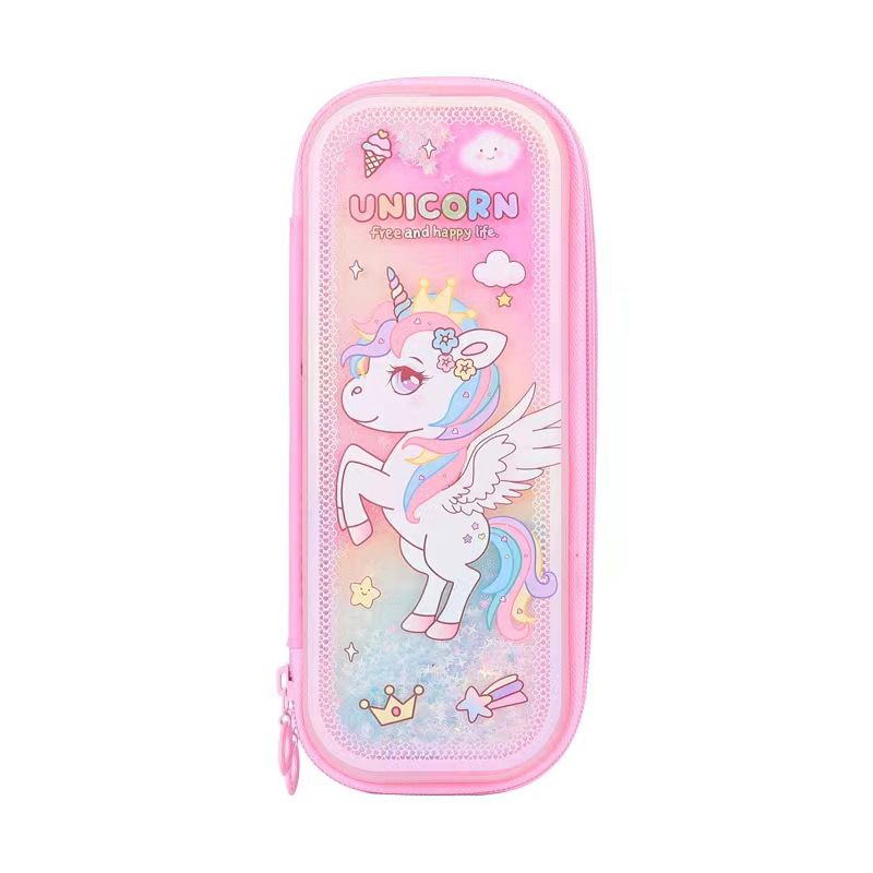 Children's Quicksand Pencil case Primary School Pencil case Girls Kindergarten Large Capacity Pencil case