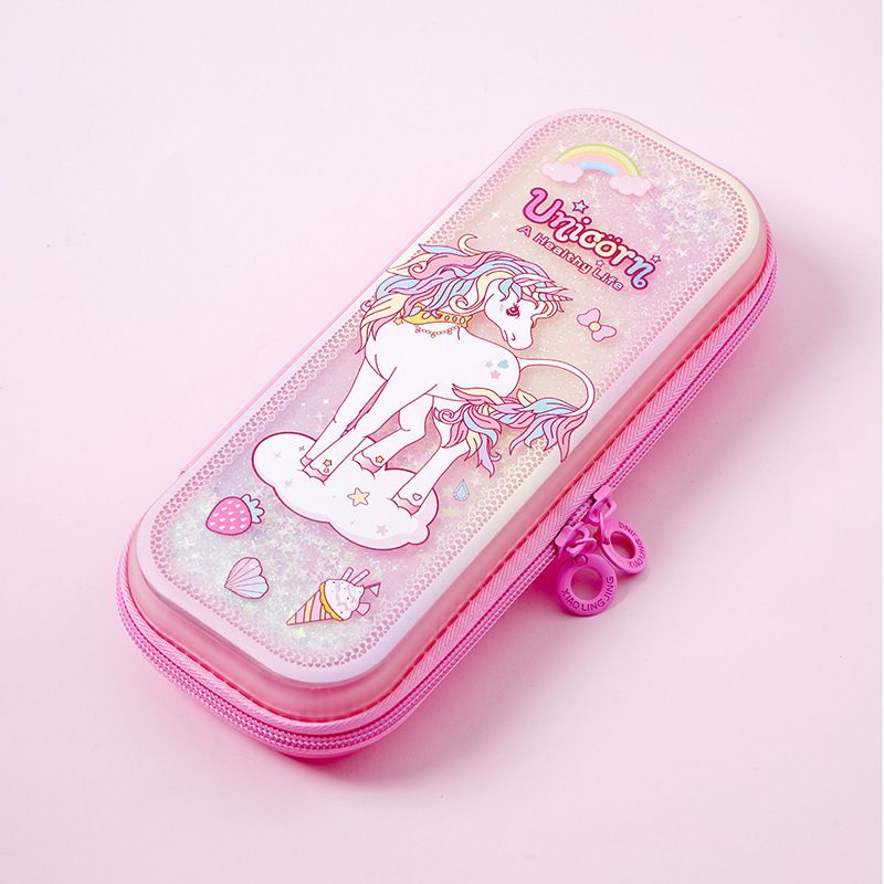 Children's Quicksand Pencil case Primary School Pencil case Girls Kindergarten Large Capacity Pencil case