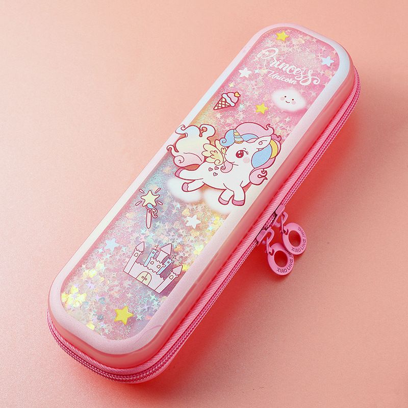 Children's Quicksand Pencil case Primary School Pencil case Girls Kindergarten Large Capacity Pencil case