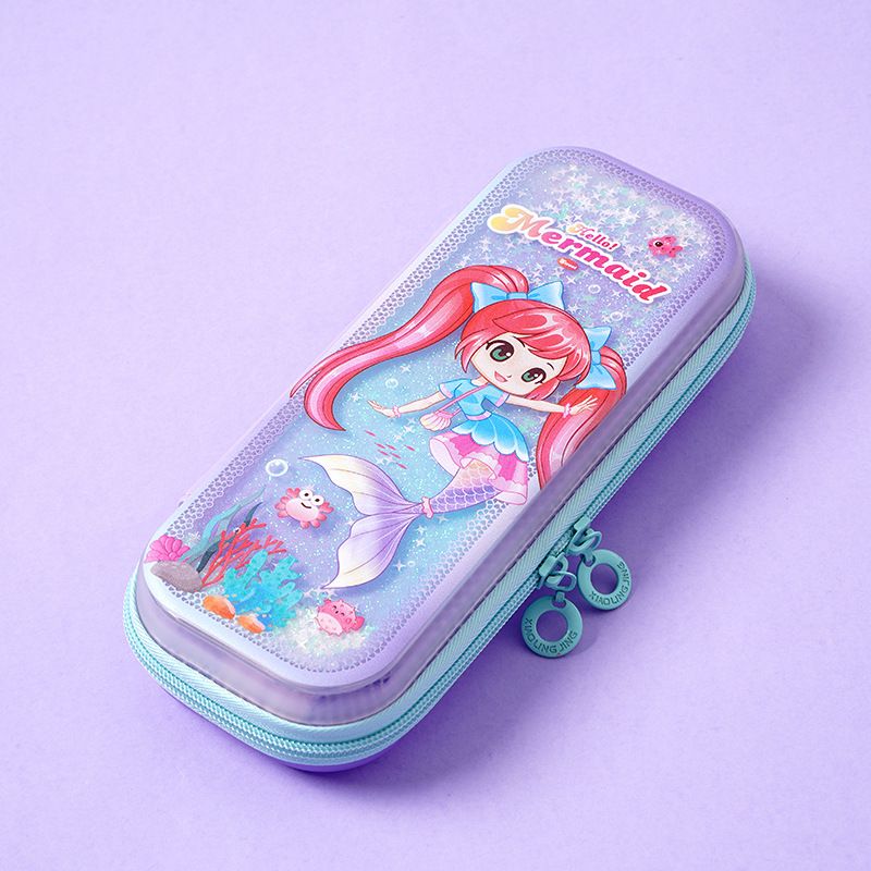 Children's Quicksand Pencil case Primary School Pencil case Girls Kindergarten Large Capacity Pencil case