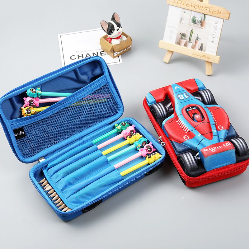 Motorbike Pencil case Design Customized Cartoon Pencil Cases for School Students Children Pencil Box