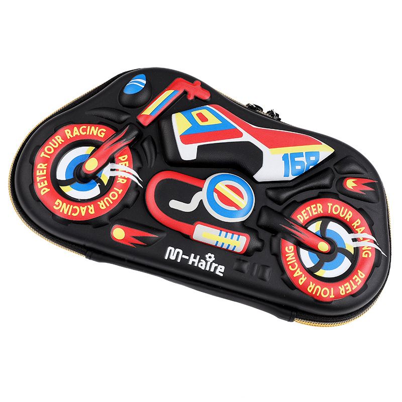 Motorbike Pencil case Design Customized Cartoon Pencil Cases for School Students Children Pencil Box