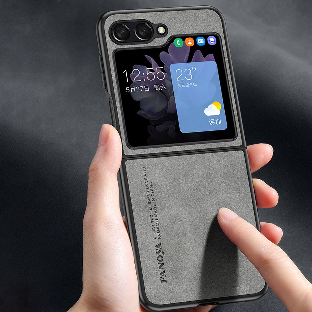 Sheepskin Leather Silicone Back Cover for Samsung Galaxy Z Fold 5 4 3 2 Case Z Flip 3 4 5 6 Lens Protect Shockproof Bumper Coque