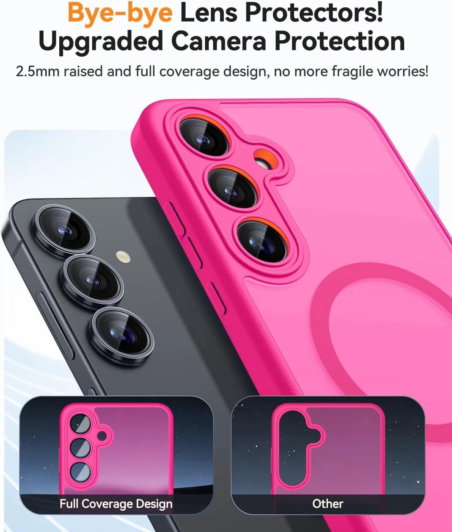 Matte Translucent Shockproof Magnetic Phone Case for Samsung Galaxy S25 FE S24 S23 Ultra Compatible With Wireless Charge Cover