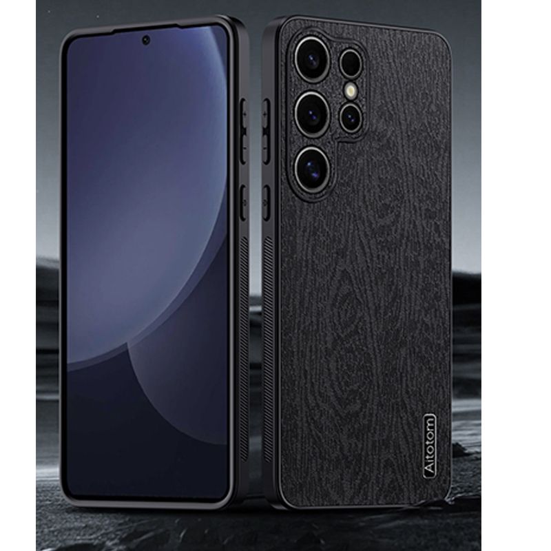 Luxury Tree Bark Leather Lens protection Case for Samsung Galaxy S25 Ultra S24 S23 FE S22 S21 Plus,Samsung A56 A36 A26 A16 A06 M55 A55 A35 A25 A15 A05S Note 20 Ultra Retro Soft Frame Shockproof Cover