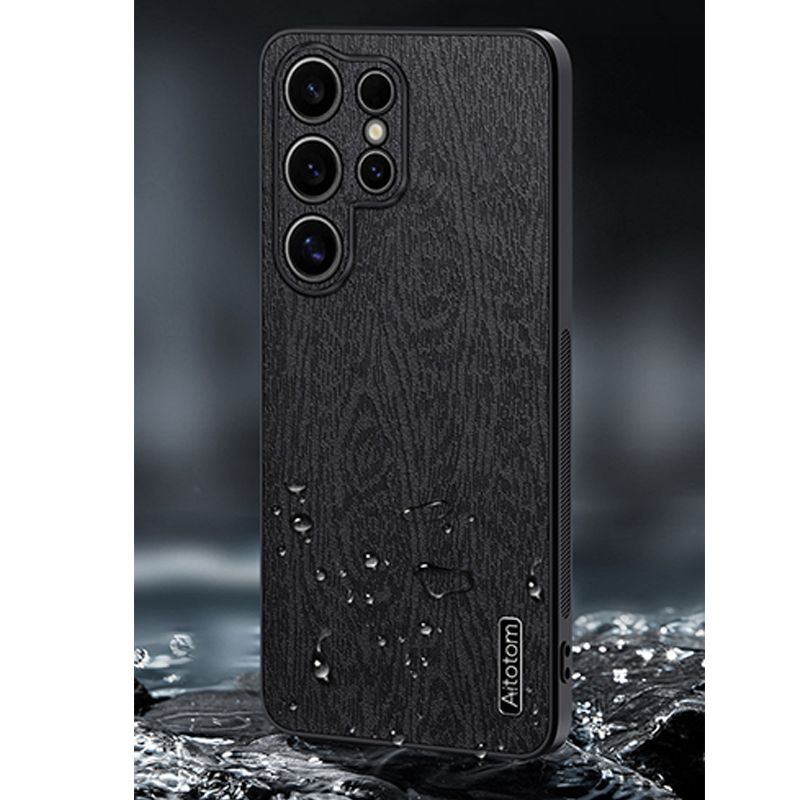 Luxury Tree Bark Leather Lens protection Case for Samsung Galaxy S25 Ultra S24 S23 FE S22 S21 Plus,Samsung A56 A36 A26 A16 A06 M55 A55 A35 A25 A15 A05S Note 20 Ultra Retro Soft Frame Shockproof Cover