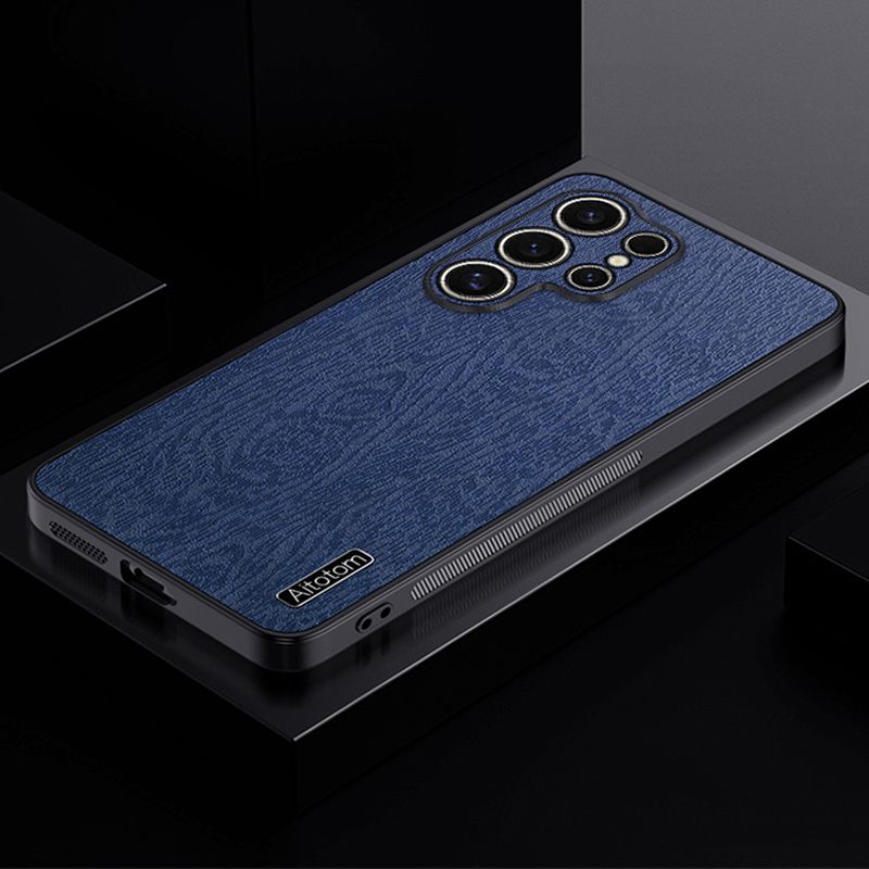 Luxury Tree Bark Leather Lens protection Case for Samsung Galaxy S25 Ultra S24 S23 FE S22 S21 Plus,Samsung A56 A36 A26 A16 A06 M55 A55 A35 A25 A15 A05S Note 20 Ultra Retro Soft Frame Shockproof Cover