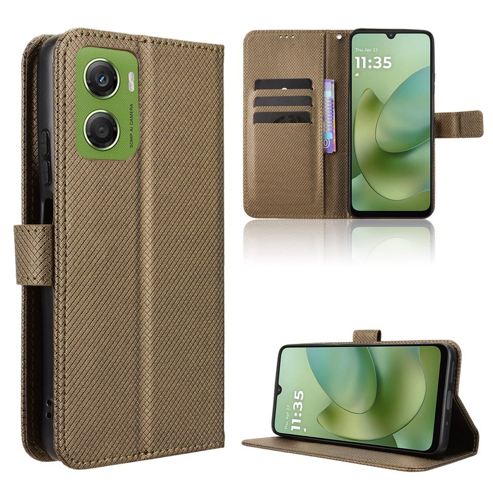 Flip Cover for Motorola Moto G06,G06 Power Case Leather Magnetic Flip Folio Stand Phone Cover with Card Holder