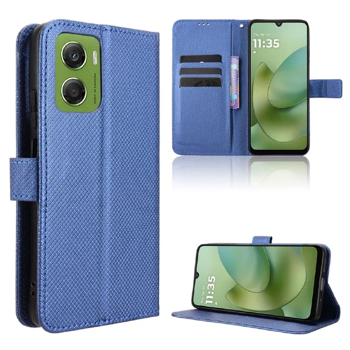 Flip Cover for Motorola Moto G06,G06 Power Case Leather Magnetic Flip Folio Stand Phone Cover with Card Holder
