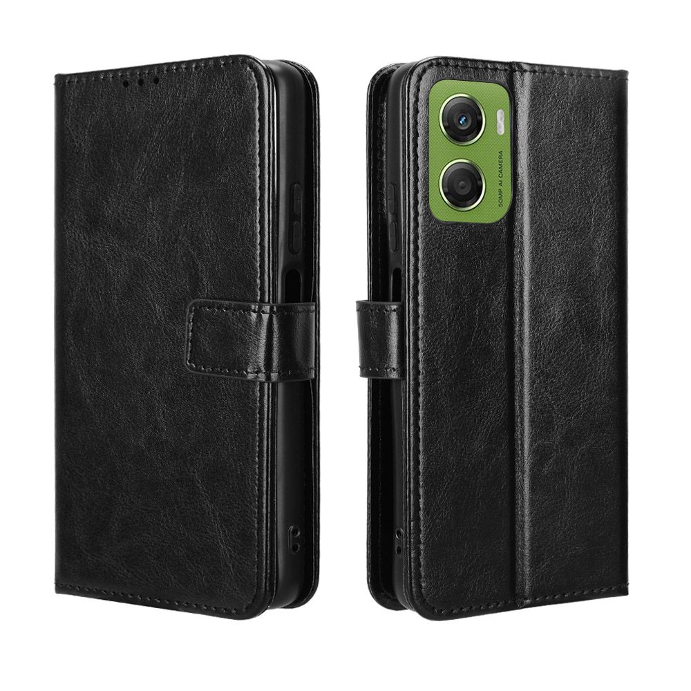 Flip Cover for Motorola Moto G06,G06 Power Case Leather Magnetic Flip Folio Stand Phone Cover with Card Holder