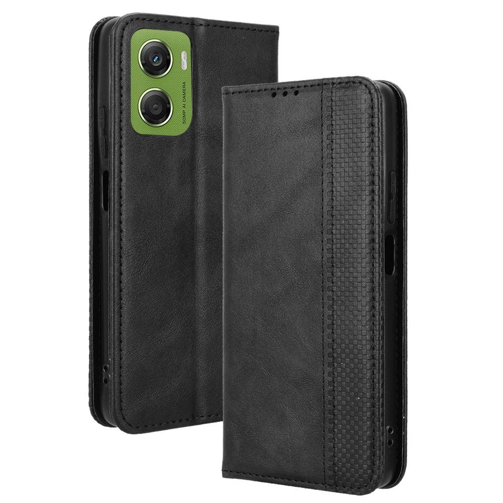 Flip Cover for Motorola Moto G06,G06 Power Case Leather Magnetic Flip Folio Stand Phone Cover with Card Holder