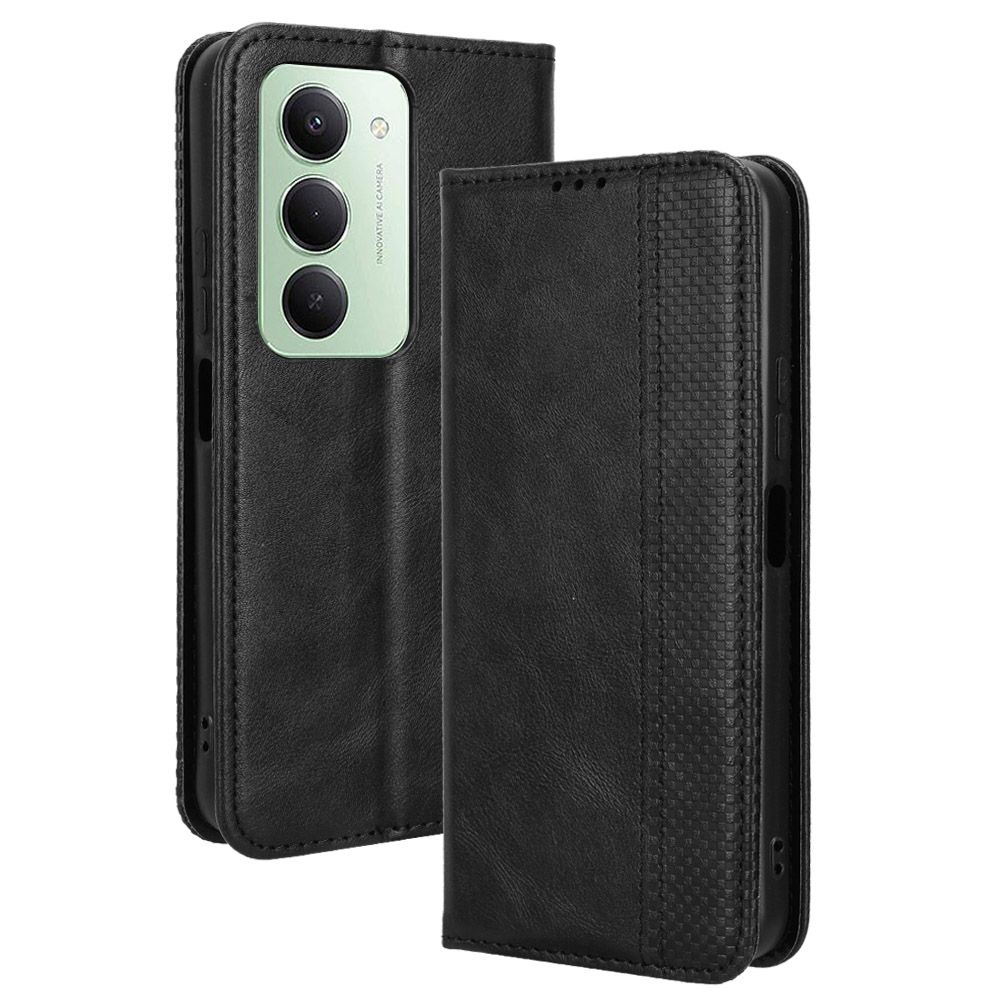 Flip Cover for Xiaomi Redmi 15 4G, 6.9" Case Leather Magnetic Flip Folio Stand Phone Cover with Card Holder