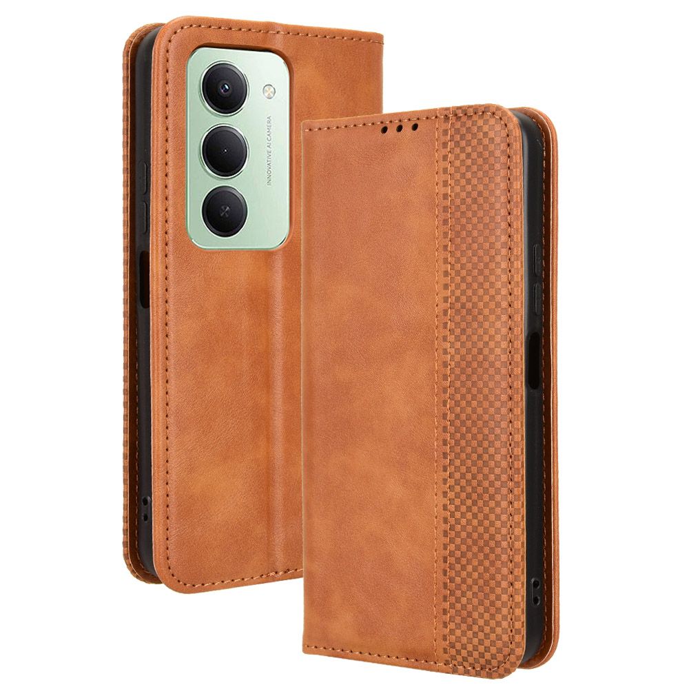 Flip Cover for Xiaomi Redmi 15 4G, 6.9" Case Leather Magnetic Flip Folio Stand Phone Cover with Card Holder