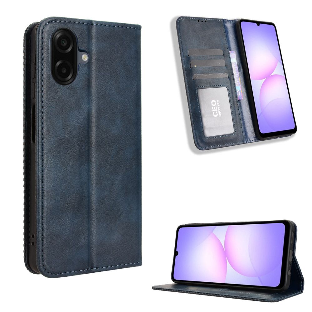 Flip Cover for Samsung Galaxy A07, 6.7" Case Leather Magnetic Flip Folio Stand Phone Cover with Card Holder