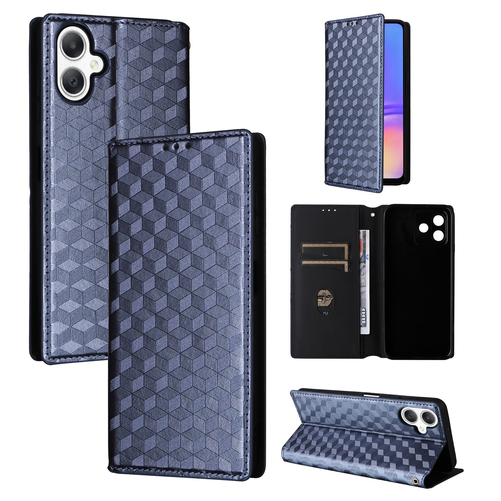 Flip Cover for Samsung Galaxy A07, 6.7" Case Leather Magnetic Flip Folio Stand Phone Cover with Card Holder