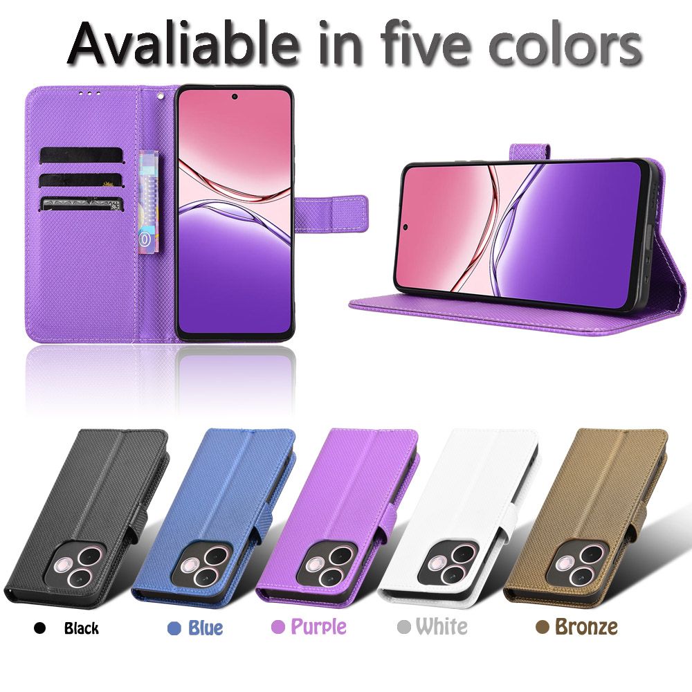 Flip Cover for Oppo A5 Pro,6.67" Case Leather Magnetic Flip Folio Stand Phone Cover with Card Holder
