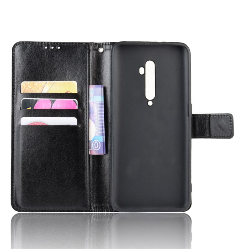 Flip Cover For OPPO Reno2 / OPPO Reno 2 (Model:PCKM70, PCKT00, PCKM00, CPH1907) [Flip Vintage Leather] Wallet Phone Case