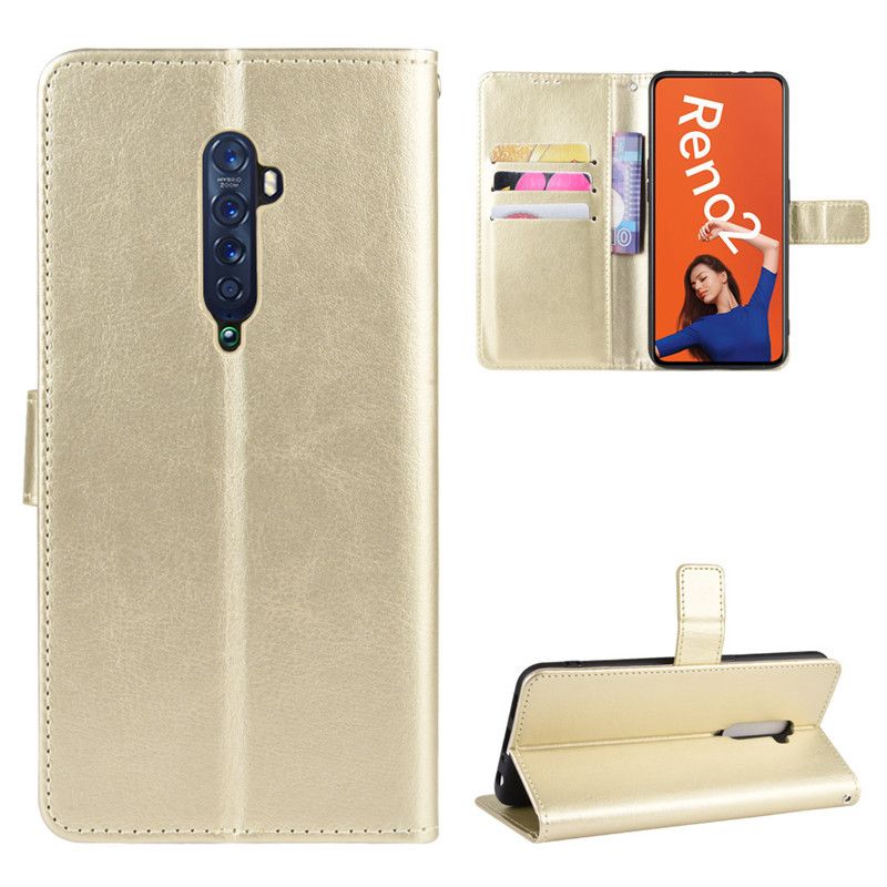 Flip Cover For OPPO Reno2 / OPPO Reno 2 (Model:PCKM70, PCKT00, PCKM00, CPH1907) [Flip Vintage Leather] Wallet Phone Case