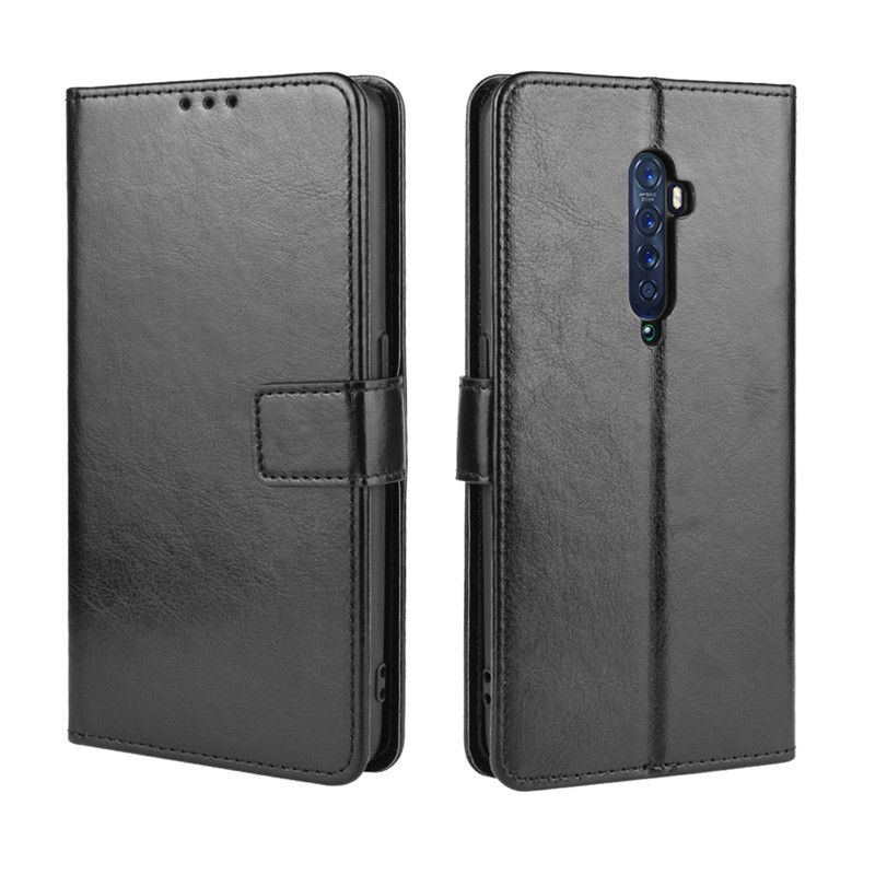 Flip Cover For OPPO Reno2 / OPPO Reno 2 (Model:PCKM70, PCKT00, PCKM00, CPH1907) [Flip Vintage Leather] Wallet Phone Case