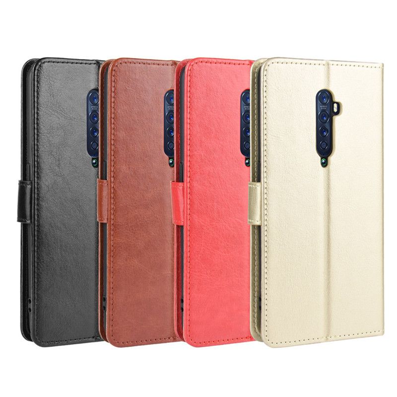 Flip Cover For OPPO Reno2 / OPPO Reno 2 (Model:PCKM70, PCKT00, PCKM00, CPH1907) [Flip Vintage Leather] Wallet Phone Case