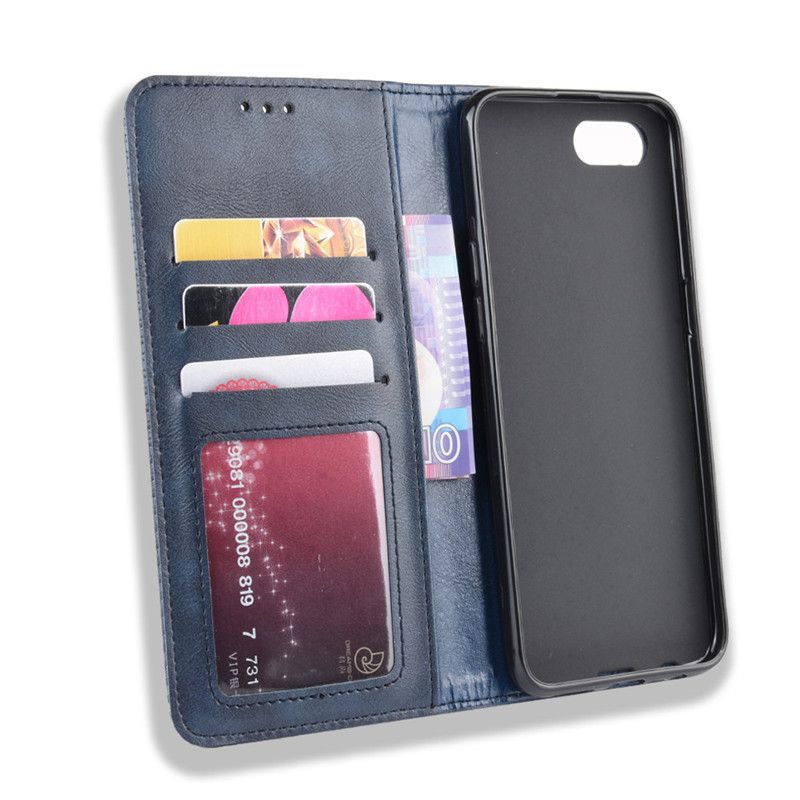 Wallet Flip Cover For OPPO A1K/Realme C2,OPPO Reno 5G/10X ZOOM,OPPO A9 2020/A5 2020/A11,Realme X2/Realme XT,OPPO A9/A9X,F11 Leather PU Phone Case Shockproof Durable Retro Case