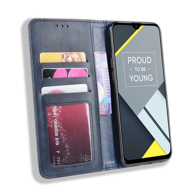 Wallet Flip Cover For OPPO A1K/Realme C2,OPPO Reno 5G/10X ZOOM,OPPO A9 2020/A5 2020/A11,Realme X2/Realme XT,OPPO A9/A9X,F11 Leather PU Phone Case Shockproof Durable Retro Case