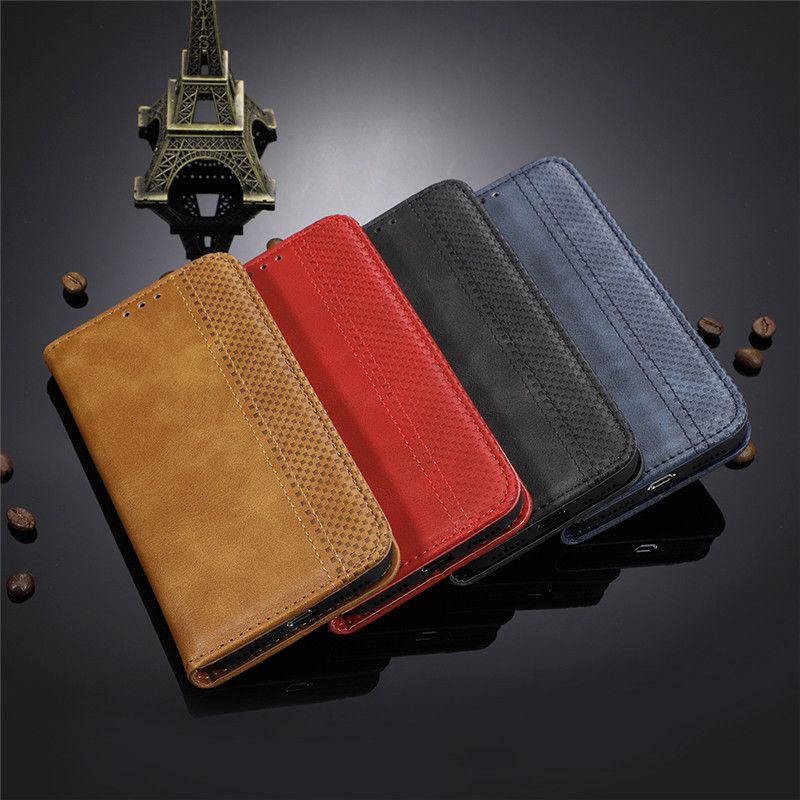 Wallet Flip Cover For OPPO A1K/Realme C2,OPPO Reno 5G/10X ZOOM,OPPO A9 2020/A5 2020/A11,Realme X2/Realme XT,OPPO A9/A9X,F11 Leather PU Phone Case Shockproof Durable Retro Case
