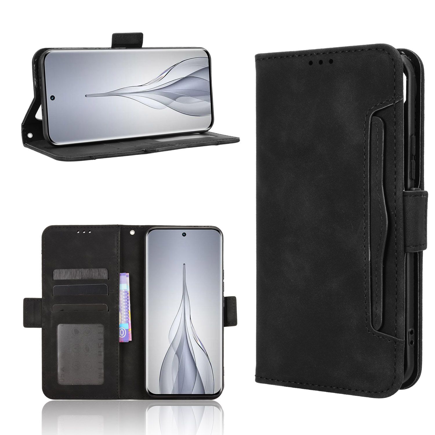 Flip Cover for Tecno spark SLIM 6.78'' Case Leather Magnetic Flip Folio Stand Phone Cover with Card Holder