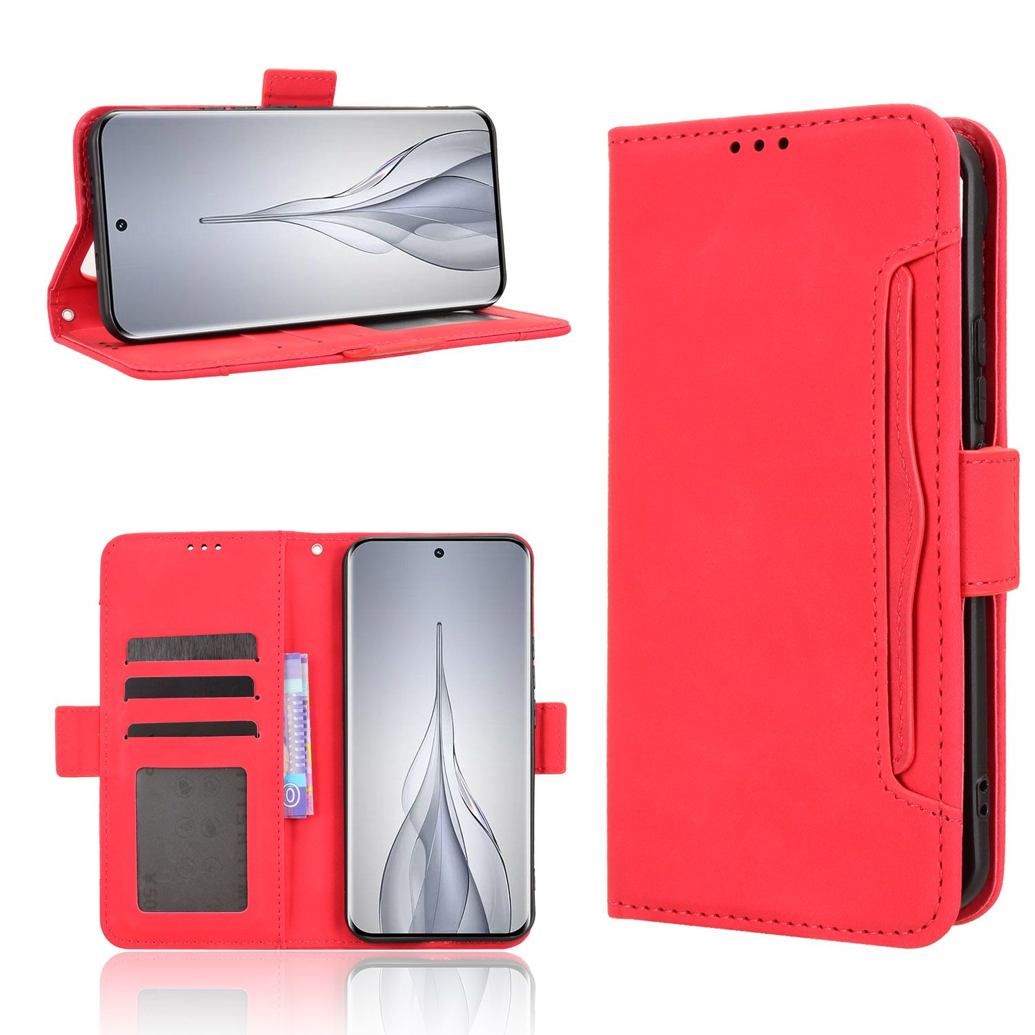 Flip Cover for Tecno spark SLIM 6.78'' Case Leather Magnetic Flip Folio Stand Phone Cover with Card Holder