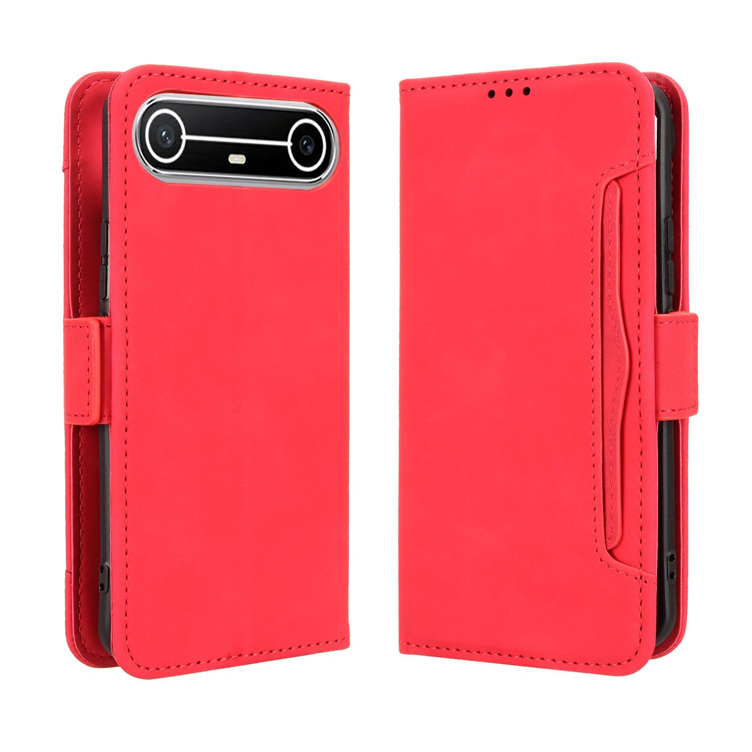 Flip Cover for Tecno spark SLIM 6.78'' Case Leather Magnetic Flip Folio Stand Phone Cover with Card Holder
